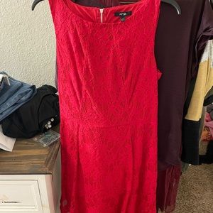 red lace dress